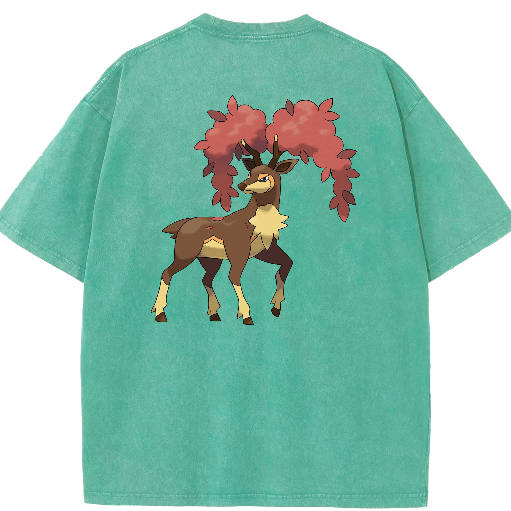 （画像用） ポケットモンスター Pokémon 綿100% ヴィンテージ風 半袖Tシャツ（背面プリント）